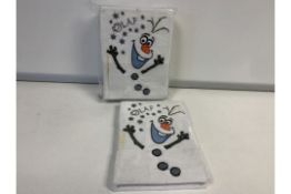 120 X BRAND NEW BOXED FROZEN OLAF NOTEBOOKS IN 5 BOXES