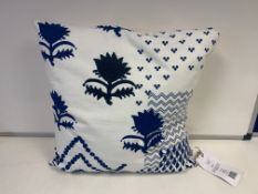 8 X BRAND NEW JAY ST. BLOCK PRINT COMPANY WYCOFF CUSHION RRP £40