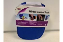 24 X BRAND NEW BOXED AUTOCARE WINTER SURVIVAL PACKS IN 3 BOXES