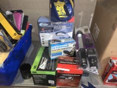 12 PIECE MIXED LOT INCLUDING BATTERY CHARGERS, VACUUM CLEANERS, RING BATTERY CHARGER, ETC