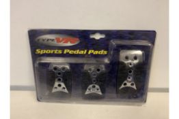 33 x NEW SETS OF 3 TYPE VR SPORTS PEDAL PADS (822/5)