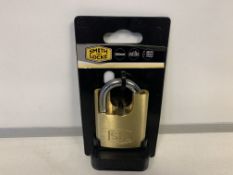 30 x BRAND NEW SMITH & LOCKE 50MM BRASS PADLOCKS EACH INCLUDES 3 KEYS