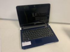 ACER ASPIRE ONE KAV 10 LAPTOP, WINDOWS VISTA NOT ACTIVATED WITH CHARGER