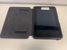 KINDLE FIRE TABLET, 32GB STORAGE, 8 INCH SCREEN WITH CASE AND CHARGER