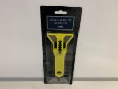 96 x NEW TESCO WINDOW PAINT SCRAPER - EACH INCLUDES 5 SPARE BLADES