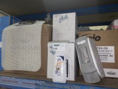 MIXED LOT INCLUDING GOJO DISPENSERS, GLADE AIR FRESHENERS, ANTI SLIP MATS