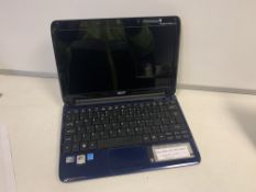 ACER ASPIRE ONE ZA3 LAPTOP, WINDOWS VISTA WITH CHARGER