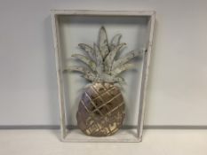 24 X BRAND NEW ARTHOUSE FRAMED PINEAPPLE 40 X 26 X3.2CM IN 4 BOXES