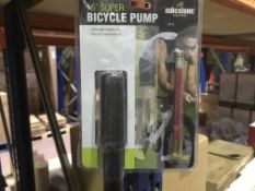 12 X MILESTONE CYCLING 16" SUPER BICYCLE PUMP