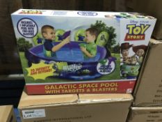 2 X DISNEY TOY STORY GALACTIC SPACE POOL WITH TARGETS AND BLASTERS