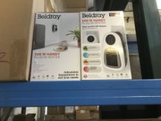 2 X BELDRAY 500 WATT HANDY PLUG IN HEATERS