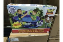 2 X DISNEY TOY STORY GALACTIC SPACE POOL WITH TARGETS AND BLASTERS