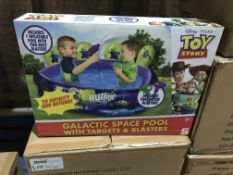 2 X DISNEY TOY STORY GALACTIC SPACE POOL WITH TARGETS AND BLASTERS