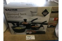 SALTER DIAMOND TECH 3 PIECE PAN SET