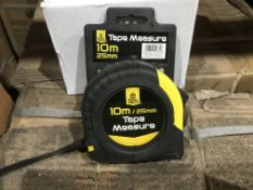 10 X TOOL TECH 10M TAPE MEASURES