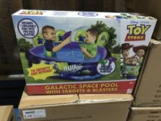 2 X DISNEY TOY STORY GALACTIC SPACE POOL WITH TARGETS AND BLASTERS