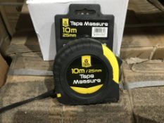 10 X TOOL TECH 10M TAPE MEASURES