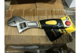 12 X TOOL TECH 6" ADJUSTABLE WRENCH