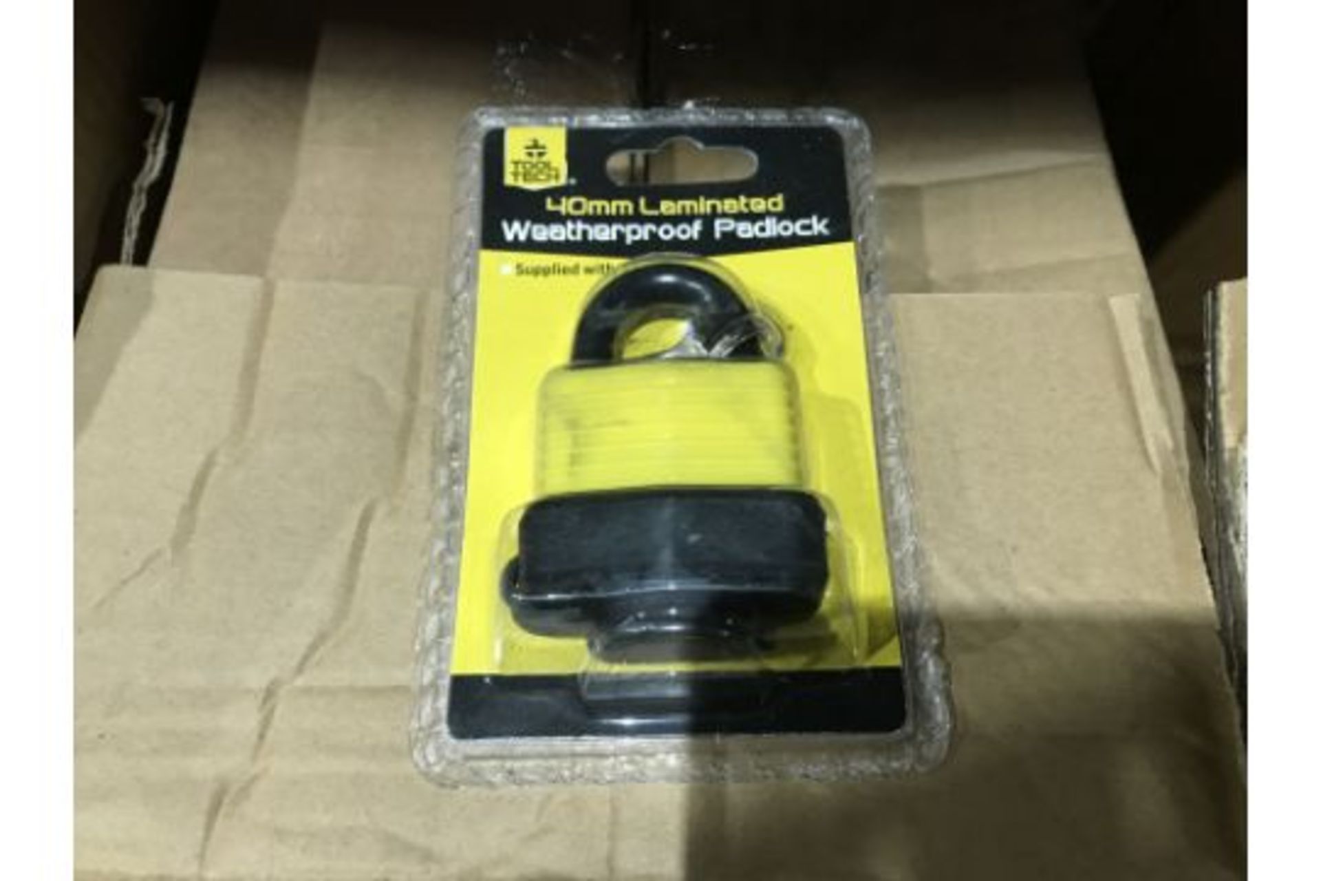 12 X TOOL TECH 40MM LAMINATED WEATHERPROOF PADLOCKS