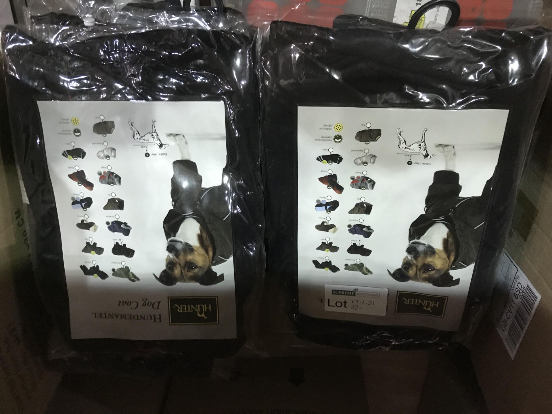 11 X HUNTER DOG COATS IN VARIOUS SIZES