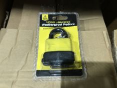 12 X TOOL TECH 40MM LAMINATED WEATHERPROOF PADLOCKS