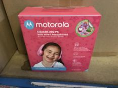 3 X MOTOROLA SQUADS 200 PK CHILDRENS WIRED HEADPHONES