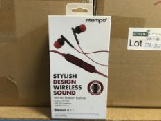 3 X INTEMPO STYLISH DESIGN WIRELESS SOUND BLUETOOTH EARPHONES