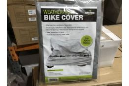 12 X MILESTONE CYCLING WEATHERPROOF BIKE COVERS SIZE 22 X 110 CM IN 1 BOX