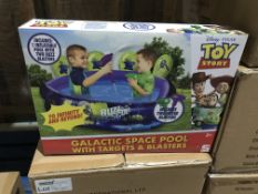 2 X DISNEY TOY STORY GALACTIC SPACE POOL WITH TARGETS AND BLASTERS