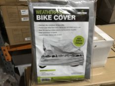 12 X MILESTONE CYCLING WEATHERPROOF BIKE COVERS SIZE 22 X 110 CM IN 1 BOX