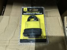 12 X TOOL TECH 40MM LAMINATED WEATHERPROOF PADLOCKS