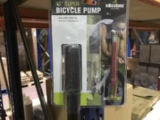 12 X MILESTONE CYCLING 16" SUPER BICYCLE PUMP