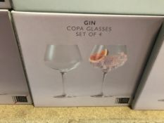 2 X SETS OF 4 GIN COPA GLASSES