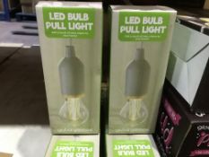 16 X GLOBAL GIZMOS LED BULB PULL LIGHT