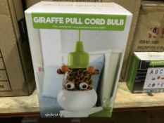 7 X GLOBAL GIZMOS GIRAFFE PULL CORD BULB