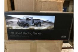 4 X 4 WHEEL DRIVE OFF ROAD RACING SERIES MILITARY TRUCK COLLECTABLE DIECAST MODEL 1: 16