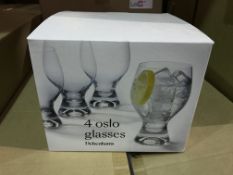 3 X SETS OF 4 OSLO GLASSES450ML