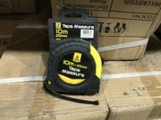 12 X TOOL TECH 10M TAPE MEASURES