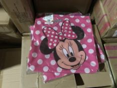 12 X DISNEY MINNIE MOUSE SHOULD BAGS WITH ZIP IN 1 BOX