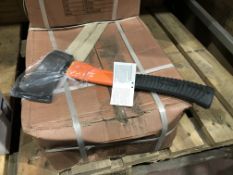 12 X MILESTONE 1.5LB FIBREGLASS SHAFT AXE