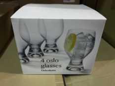 3 X SETS OF 4 OSLO GLASSES 450ML