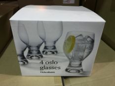 3 X SETS OF 4 OSLO GLASSES 450ML