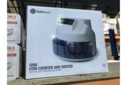 SAFESCAN 1250 COIN COUNTER AND SORTER