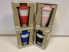 12 X BIODEGRADABLE BAMBOO FIBRE CUPS