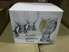 3 X SETS OF 4 OSLO GLASSES 450ML