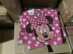 12 X DISNEY MINNIE MOUSE SHOULD BAGS WITH ZIP IN 1 BOX