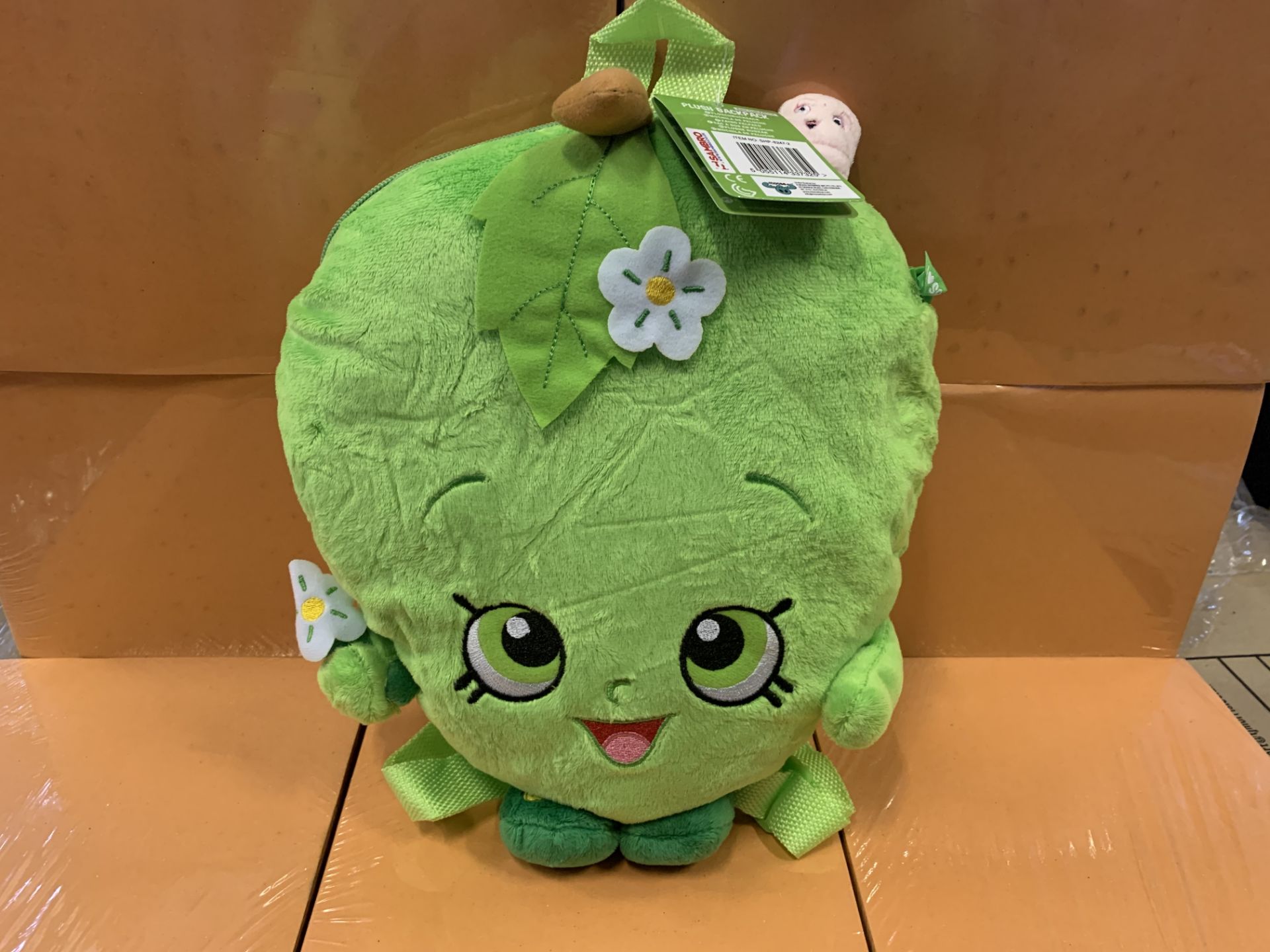 10 X BRAND NEW SHOPKINS APPLE PLUSH BACKPACKS