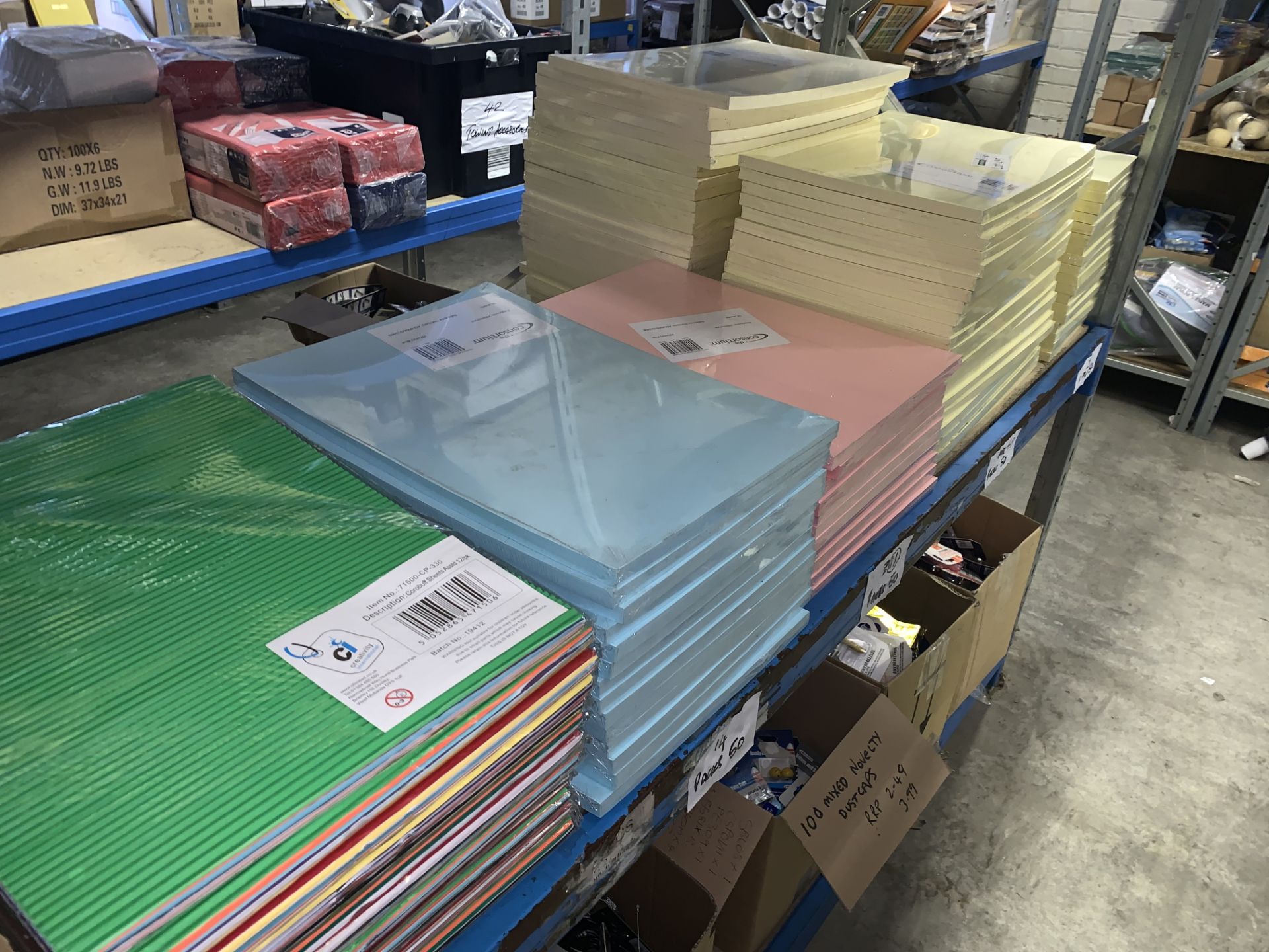 ;ARGE QUANTITY OF PUMP BOARDS AND PAPERS IN VARIOUS COLOURS AND SIZES