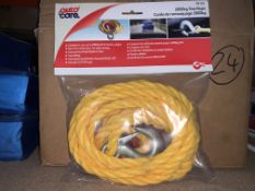 24 X BRAND NEW AUTOCARE 2000KG TOW ROPES