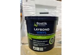 20 X BRAND NEW BOSTIK LAYBOND VINYL SOFTFLOOR ADHESIVE (962/19)